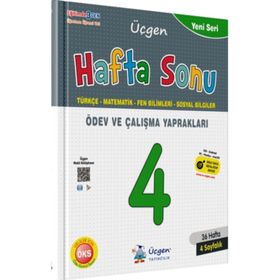 Üçgen Yayıncılık 4. Sınıf Hafta Sonu Ödev ve Çalışma Yaprakları 36 Hafta