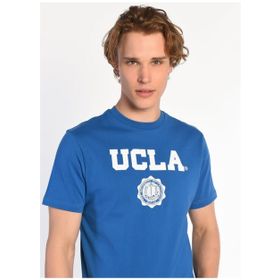 Ucla Gayley Bisiklet Yaka Standart Kalıp Baskılı Mavi Erkek T-shirt