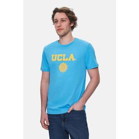 Ucla Gayley Bisiklet Yaka Standart Kalıp Baskılı Mavi Erkek T-shirt