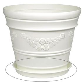 Üçsan Antik 12 lt Beyaz Saksı Tabağı