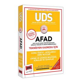 UDS AFAD Teknisyen Kadrosu İçin Konu Özetli Çıkmış ve Çıkması Muhtemel Sorular-Yargı Yayınları