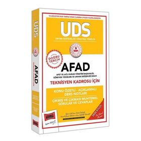 UDS AFAD Teknisyen Kadrosu İçin Konu Özetli Çıkmış ve Çıkması Muhtemel Sorular-Yargı Yayınları