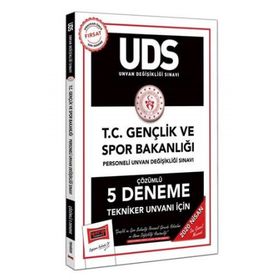 UDS T.C. Gençlik ve Spor Bakanlığı Tekniker Unvanı İçin Çözümlü 5 Deneme-Yargı Yayınları