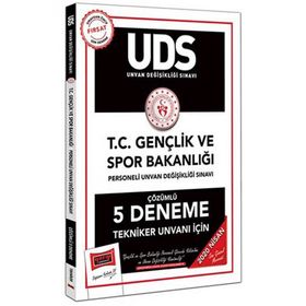 UDS T.C. Gençlik ve Spor Bakanlığı Tekniker Unvanı İçin Çözümlü 5 Deneme-Yargı Yayınları