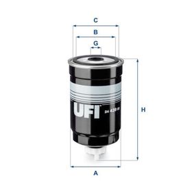 Ufi Accent Admira Getz Matrix 1.5 Crdi 03 05 3 Silindir Dizel Kısa Tip Mazot Filtresi