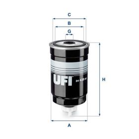Ufi Accent Admira Getz Matrix 1.5 Crdi 03 05 3 Silindir Dizel Kısa Tip Mazot Filtresi