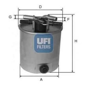 Ufi Qashqai J10 1,5 2,0 2007 2012 Xtrail 2,0 2007 2013 Kaleos 2,0 2008 Mazot Filtresi