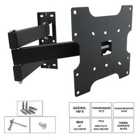 Ufix 102-109 cm Üç Kollu Hareketli LCD Askı Aparatı