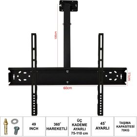 Ufix 6011 124 cm LCD LEd TV Tavan Askı Aparatı