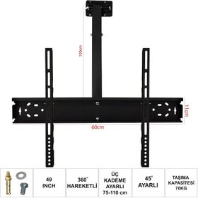 Ufix 6011 124 cm LCD LEd TV Tavan Askı Aparatı