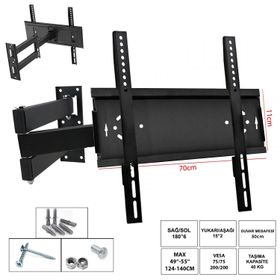 Ufix 7011 124-140 cm 49-55 inç 140 cm Üç Kollu Hareketli LCD Askı Aparatı