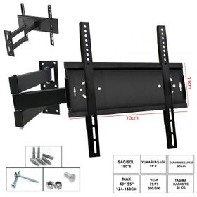 Ufix 7011 124-140 cm 49-55 inç 140 cm Üç Kollu Hareketli LCD Askı Aparatı