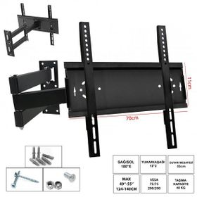 Ufix 7011 124-140 cm 49-55 inç 140 cm Üç Kollu Hareketli LCD Askı Aparatı