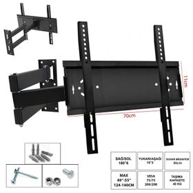 Ufix 7011 124-140 cm 49-55 inç 140 cm Üç Kollu Hareketli LCD Askı Aparatı