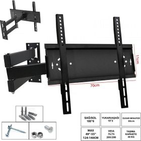 Ufix 7011 124-140 cm 49-55 inç 140 cm Üç Kollu Hareketli LCD Askı Aparatı