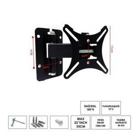 Ufix Hareketli Tek Kol 22 inç 55 cm LCD Askı Aparatı
