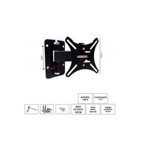 Ufix Hareketli Tek Kol 22 inç 55 cm LCD Askı Aparatı