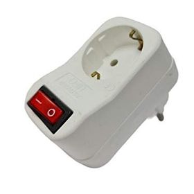 Ufo Beyaz 3500 W 16 A Tekli Akım Korumalı Anahtarlı Priz