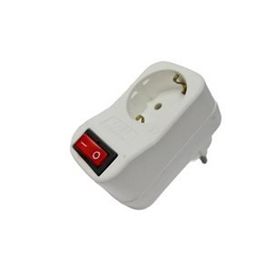 Ufo Beyaz 3500 W 16 A Tekli Akım Korumalı Anahtarlı Priz