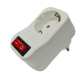 Ufo Beyaz 3500 W 16 A Tekli Akım Korumalı Anahtarlı Priz