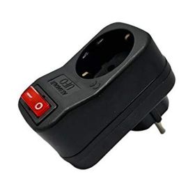 Ufo Siyah 3500 W 16 A Tekli Akım Korumalı Anahtarlı Priz