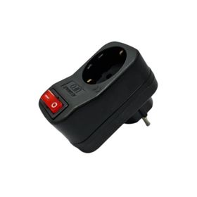 Ufo Siyah 3500 W 16 A Tekli Akım Korumalı Anahtarlı Priz