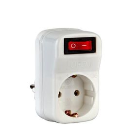 Ufo Siyah 3500 W 16 A Tekli Akım Korumalı Anahtarlı Priz