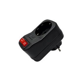 Ufo Siyah 3500 W 16 A Tekli Akım Korumalı Anahtarlı Priz