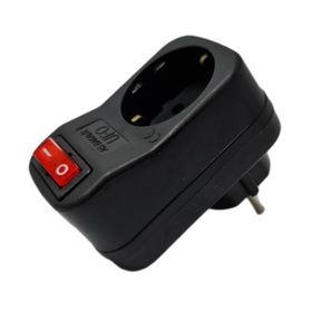 Ufo Siyah 3500 W 16 A Tekli Akım Korumalı Anahtarlı Priz