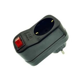 Ufo Siyah 3500 W 16 A Tekli Akım Korumalı Anahtarlı Priz