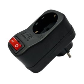 Ufo Siyah 3500 W 16 A Tekli Akım Korumalı Anahtarlı Priz