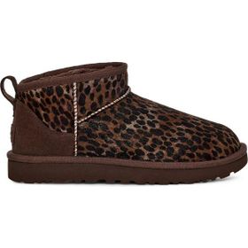 UGG Classic Ultra Mini Caspian 1158328-BCDR Leopar Desenli Kahverengi Kadın Bot