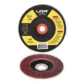 UGR 180 mm 120 Kum Metal Ahşap Flap Disk Alüminyum Oksit Zımpara