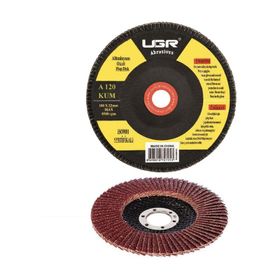 UGR 180 mm 120 Kum Metal Ahşap Flap Disk Alüminyum Oksit Zımpara