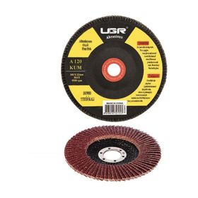 UGR 180 mm 120 Kum Metal Ahşap Flap Disk Alüminyum Oksit Zımpara