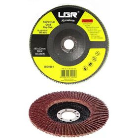 UGR 180 mm 40 Kum Metal Ahşap Flap Disk Zımpara