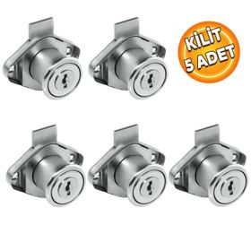 UGR 22 mm Oval Silindir Nikel Krom Çekmece Kilidi