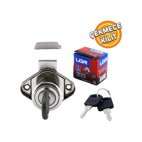 UGR 22 mm Oval Silindir Nikel Krom Çekmece Kilidi