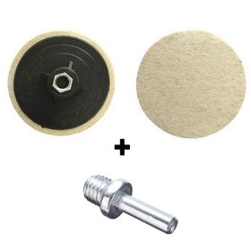 UGR M14 115 mm Mermer Parlatma Polisaj Keçesi+Matkap Aparatı