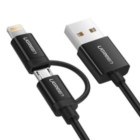 Ugreen 1 m İos Android Micro Usb Lightning Şarj Kablosu