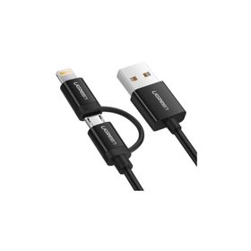 Ugreen 1 m İos Android Micro Usb Lightning Şarj Kablosu