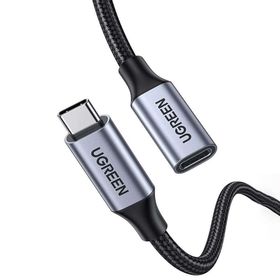Ugreen 1 mt Gen2 100 W Thunderbolt 3 Type-C To Type-C Örgülü Uzatma Kablosu