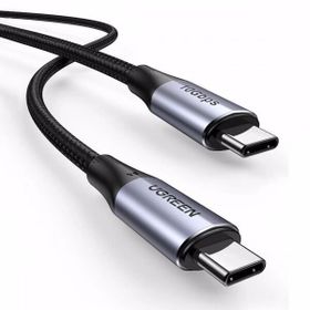 Ugreen 1 mt Type-C To Type-C USB 3.1 Gen2 5A 100 W Thunderbolt 3 Data ve Şarj Kablosu