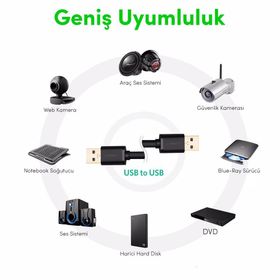 Ugreen 1 mt Usb 3.0 Usb To Usb Data Kablosu
