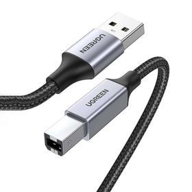 Ugreen 1 mt USB-A To USB-B 2.0 Örgülü Yazıcı Kablosu