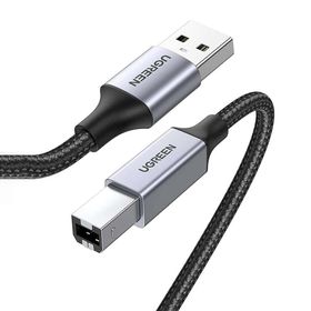Ugreen 1 mt USB-A To USB-B 2.0 Örgülü Yazıcı Kablosu