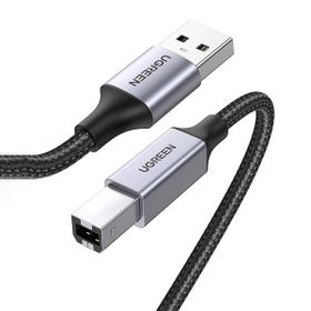Ugreen 1 mt USB-A To USB-B 2.0 Örgülü Yazıcı Kablosu
