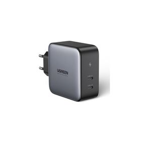 Ugreen 100W Type-C QC 4.0 PD 3.0 Gri GanX 2 Portlu Hızlı Şarj Cihazı