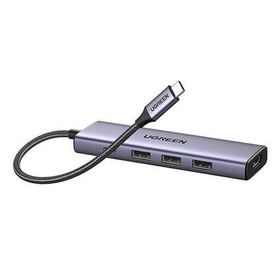 Ugreen 100W Type-C to 4K 30 HZ HDMI 3 USB 3.0 PD Güç Girişi Çoklayıcı Hub Adaptör
