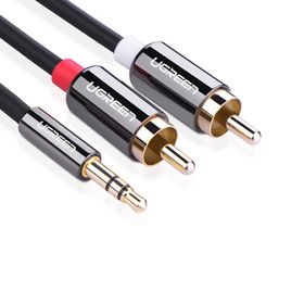 Ugreen 2 RCA 3.5 mm 1.5 m Aux Ses Kablosu